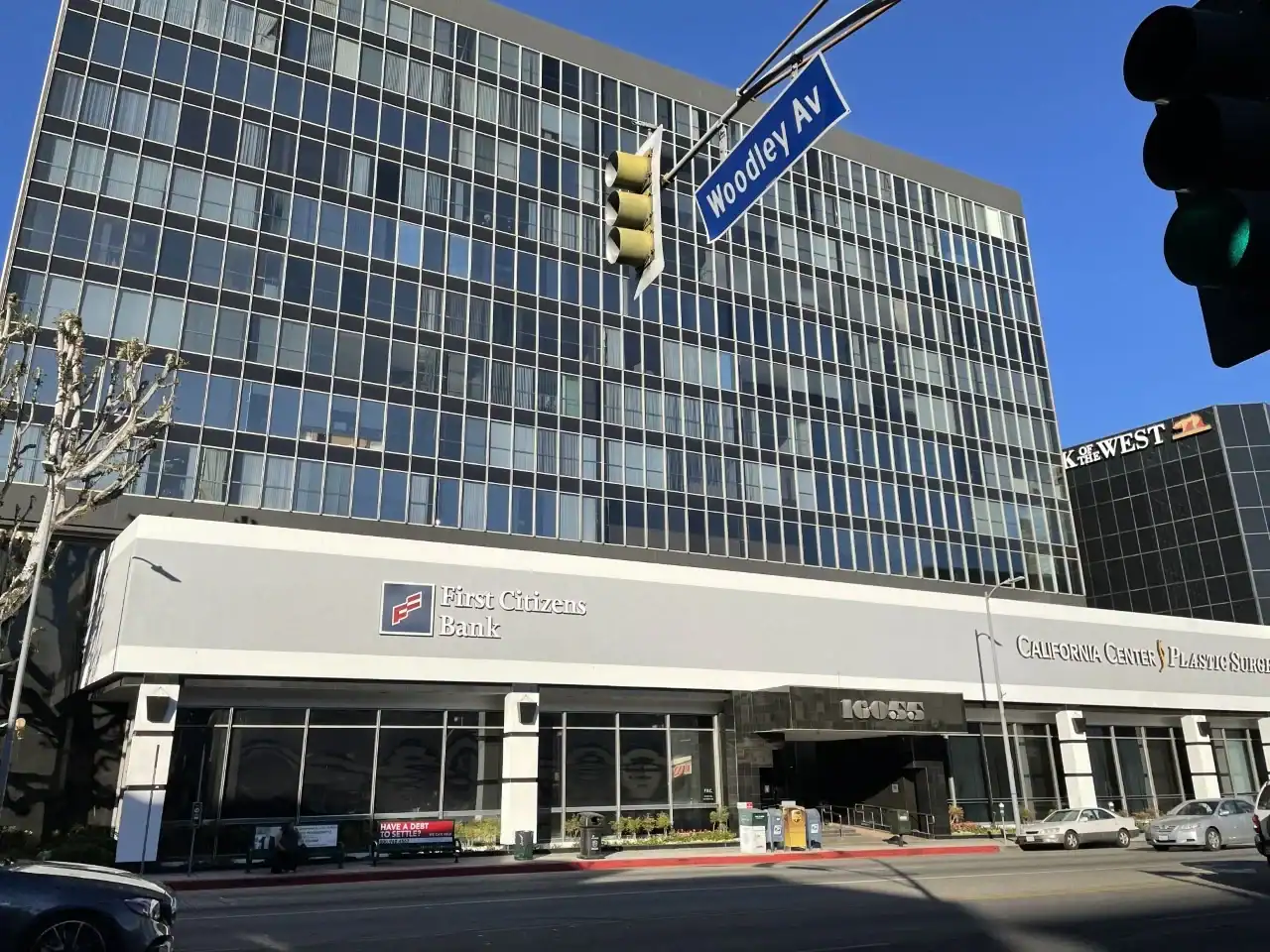 Ventura Boulevard street view in Encino California near Girgis Law Firm personal injury attorney office serving the San Fernando Valley